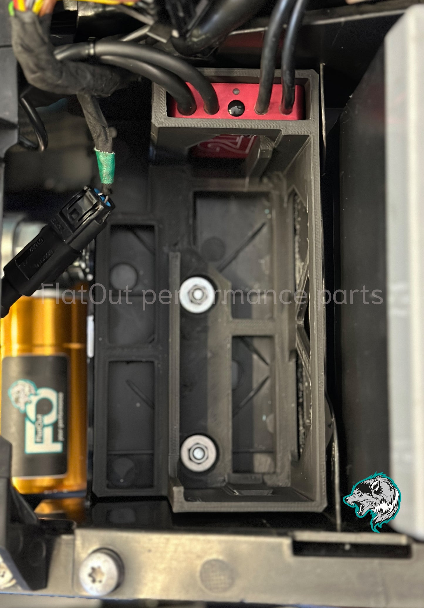 ABS Steuergerätehalter BMW S1000RR mit 2D-Logger Slot BJ 15-18