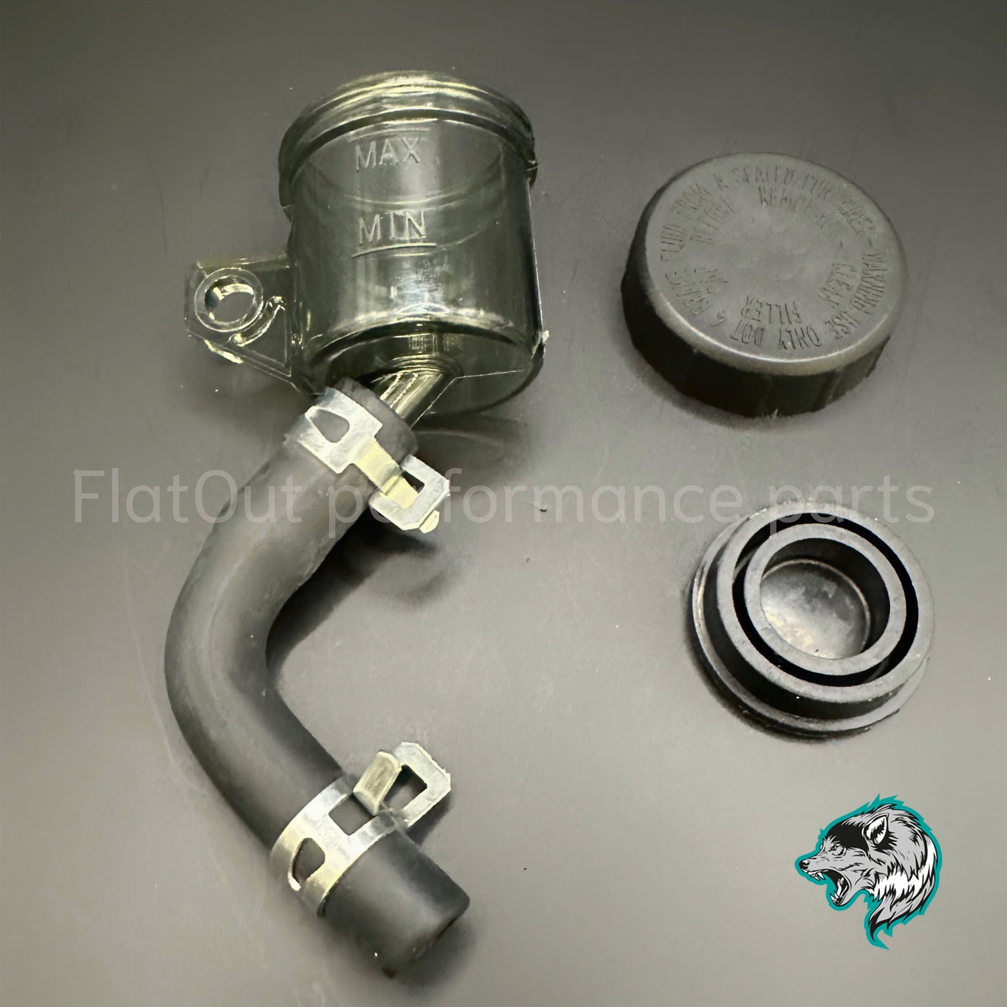 Bremsflüssigkeitsbehälter 15ml Rauchgrau