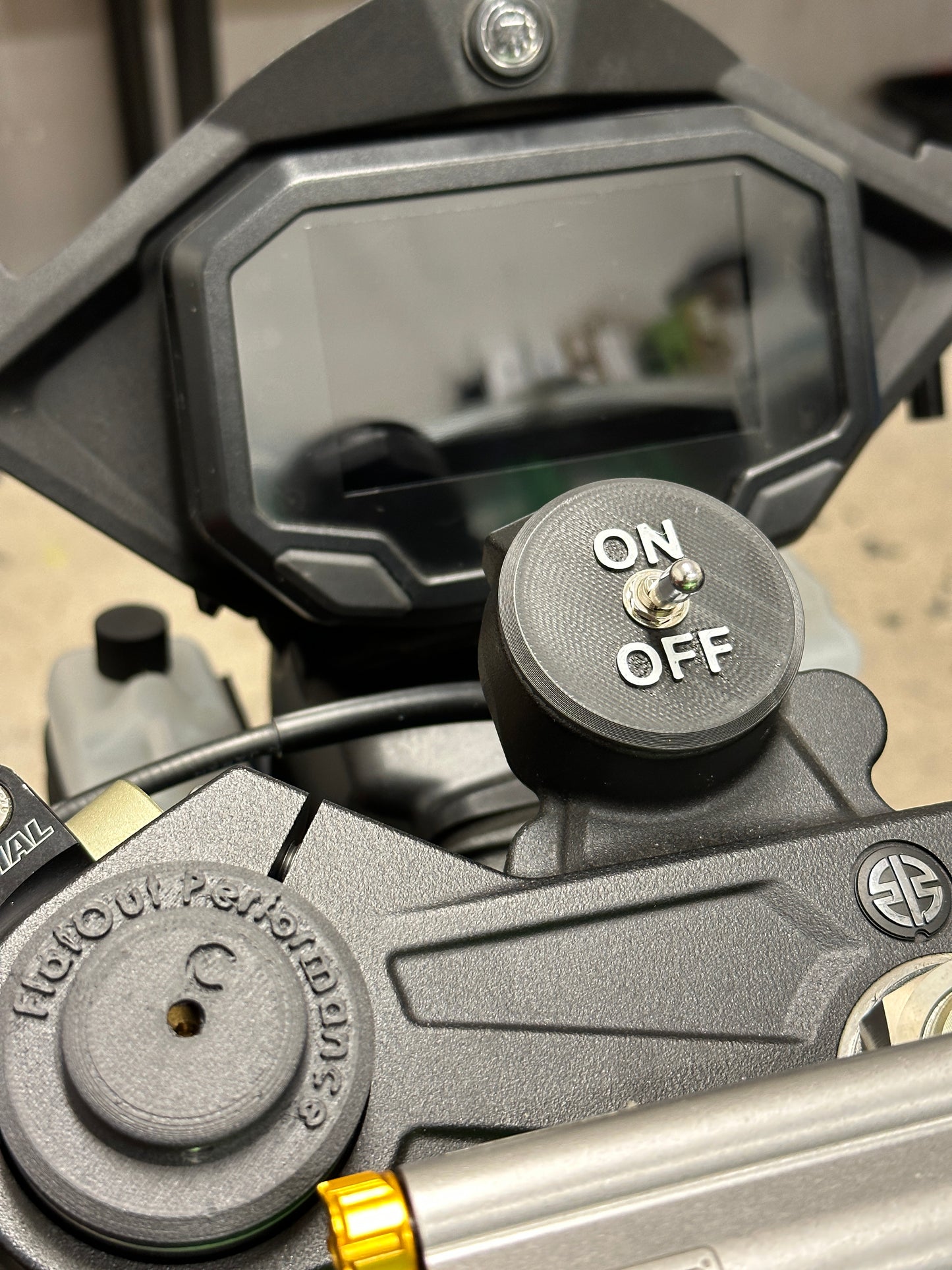 Deckel flach für On/Off Schalter Gabelbrücke Zündschloss OEM Kawasaki