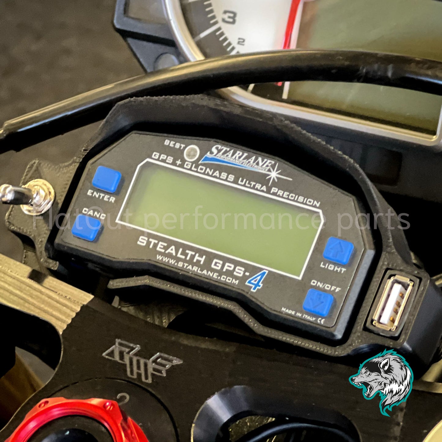 Laptimer Halter Robby Moto Gabelbrücke